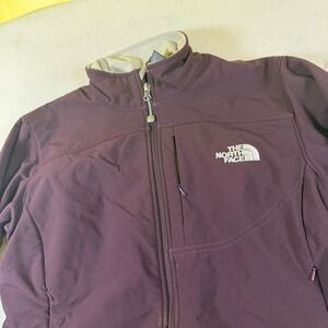 The North Face Womens Apex Bionic Softshell Jacket Purple Full Zip M Medium